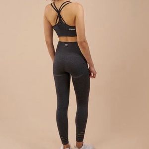 Black Marl Gymshark Seamless Pant